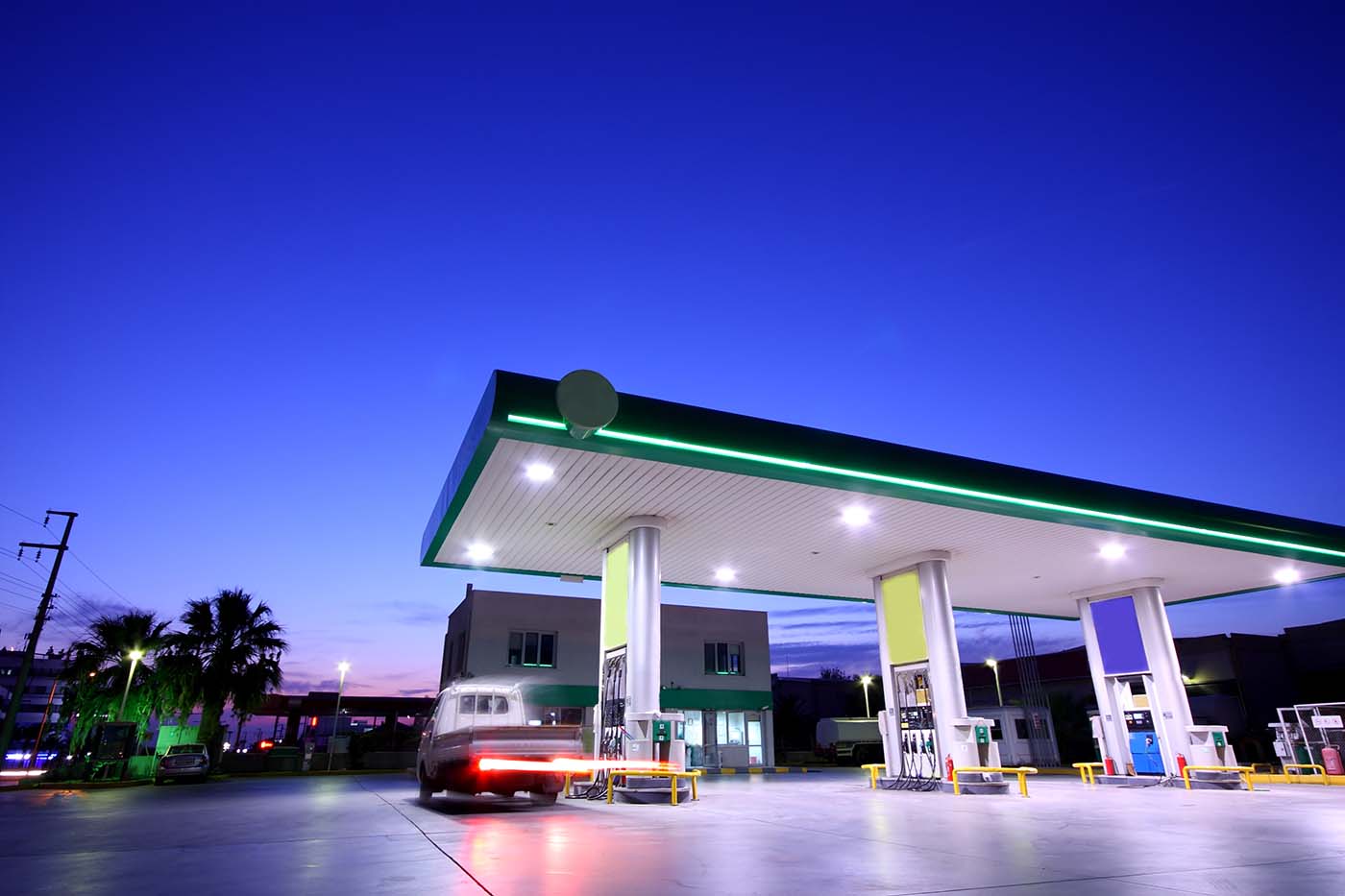 Gas Station Green